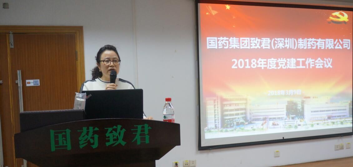 1、党委书记黄艳传达学习了郭建新书记在国药集团2017年党建工作会暨党的十九大精神专题学习班上的讲话精神.jpg